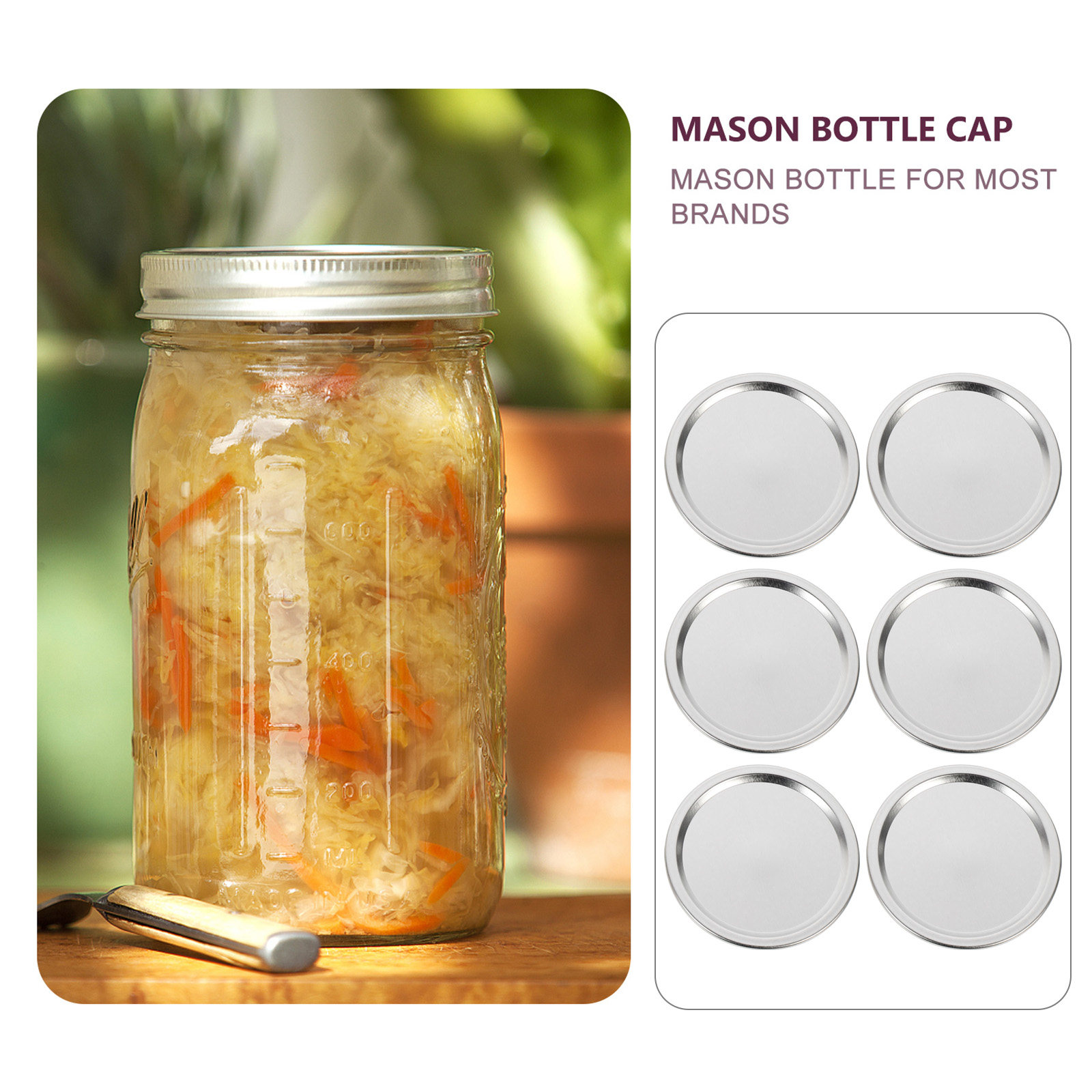 Food Storage Lid - 20 шт. металлических крышек для банок,