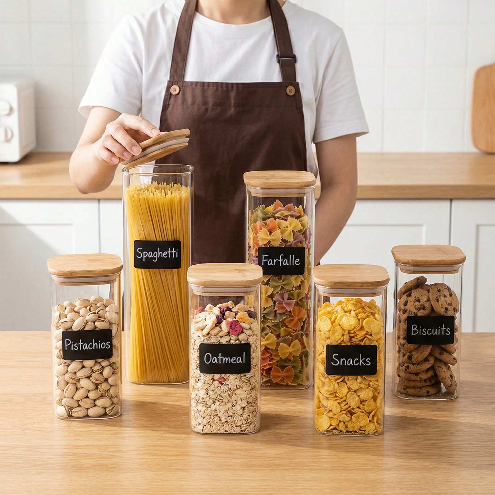 Food Storage Organization - 6/12 шт. стеклянных контейнеров для хранения