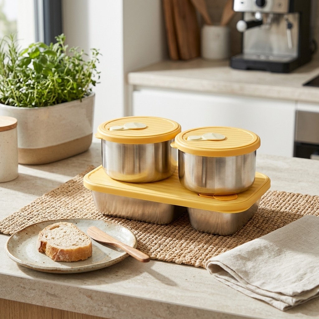 Food Storage Drawer Organizer - Набор ланч-боксов из нержавеющей стали 304,