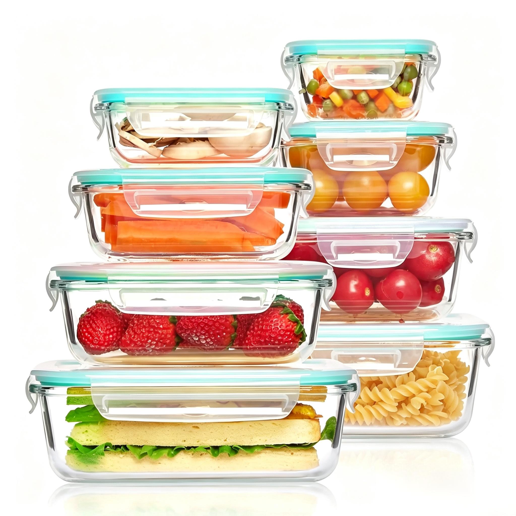 Food Storage Stackable Containers - Портативный стеклянный контейнер для еды -