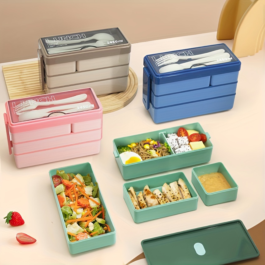 Food Storage Large Plastic Containers - 1450 мл бенто ланч-бокс большой емкости