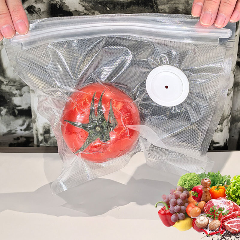 Food Storage Zipper Bags - Улучшенная версия: набор вакуумных пакетов для