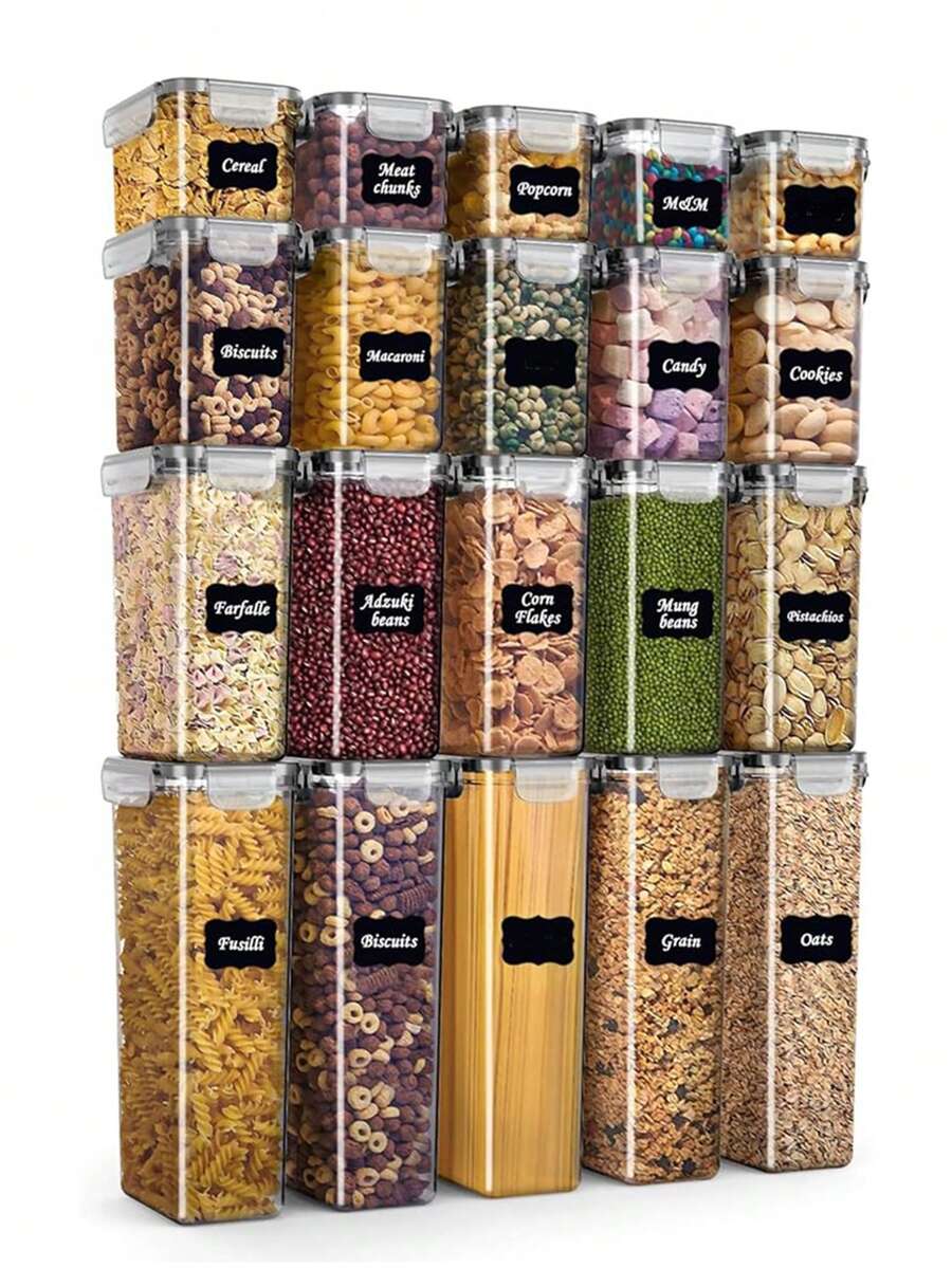 Food Storage Organization - Набор из 24 герметичных контейнеров для