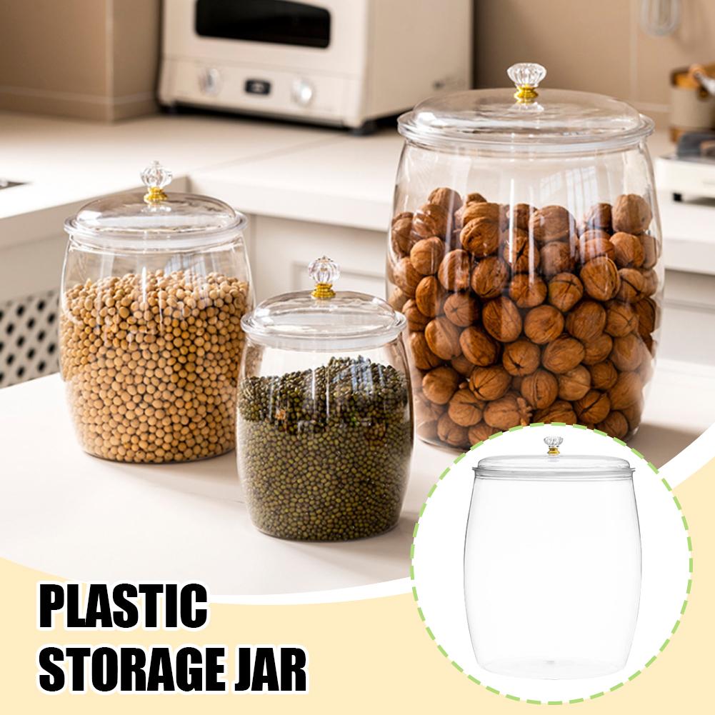 Food Storage Large Plastic Containers - Большая прозрачная пластиковая герметичная банка с