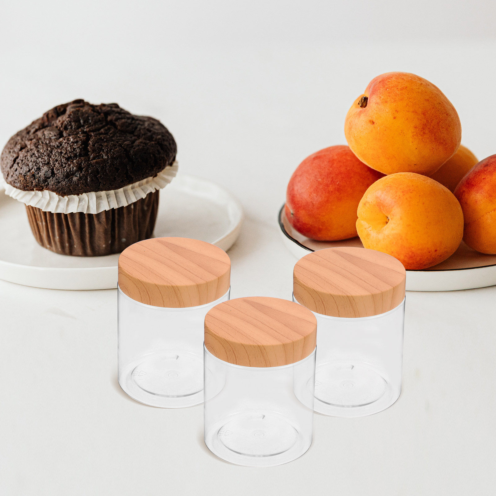 Food Storage Jars Plastic - 6 шт. герметичных контейнеров для хранения