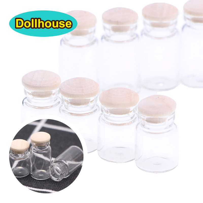 Food Storage Jars With Wooden Lids - 4 шт. 1:12 кукольный домик миниатюрные