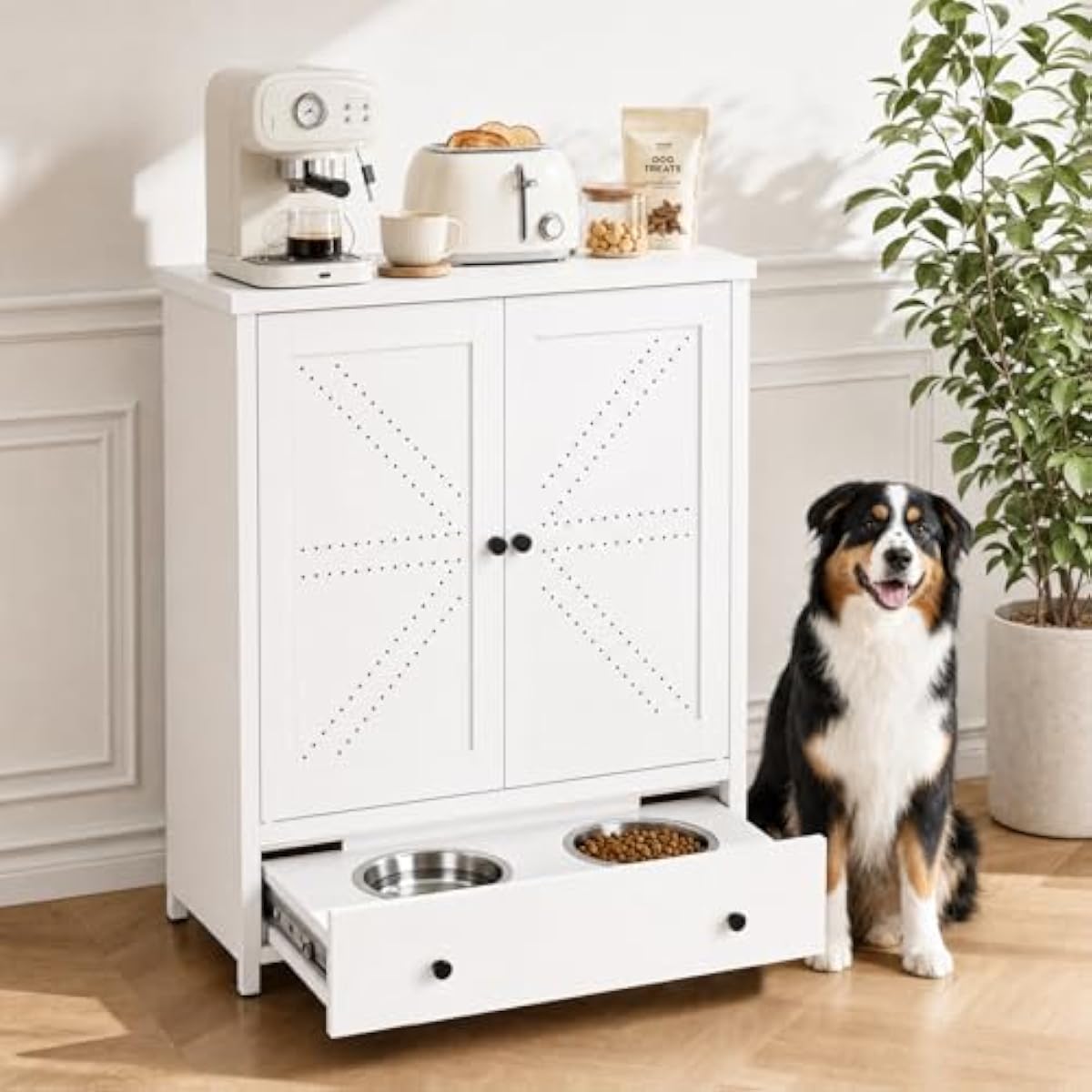 Food Storage Dog - Металлическая кормушка для домашних животных с