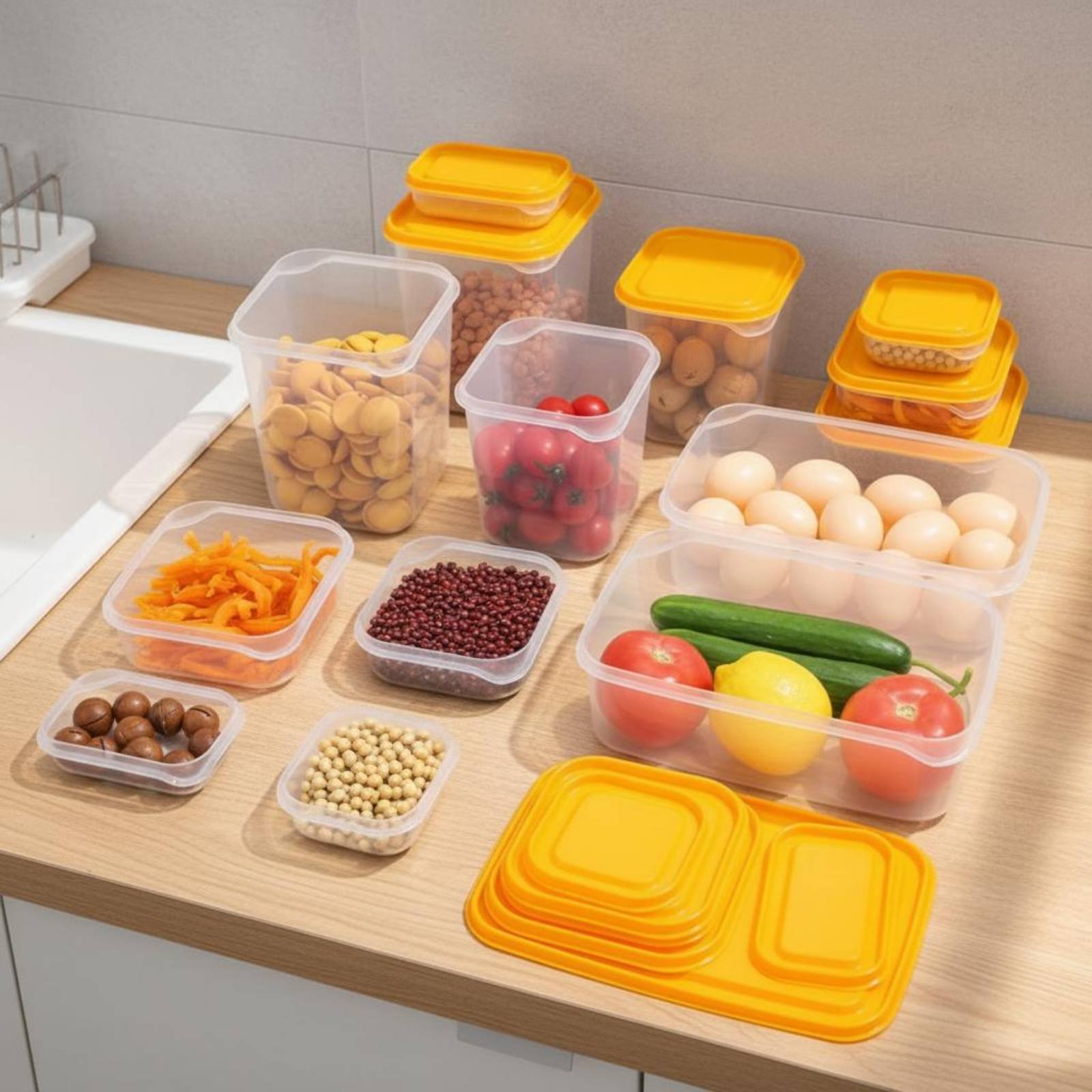 Набор из 17 герметичных пласти – обзор и цена Food Storage Containers With Lids