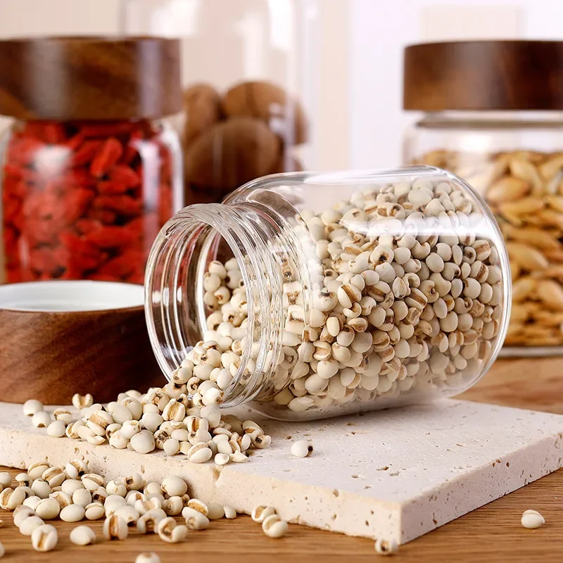 Стеклянные контейнеры для хран – обзор и цена Food Storage Jars With Wooden Lids