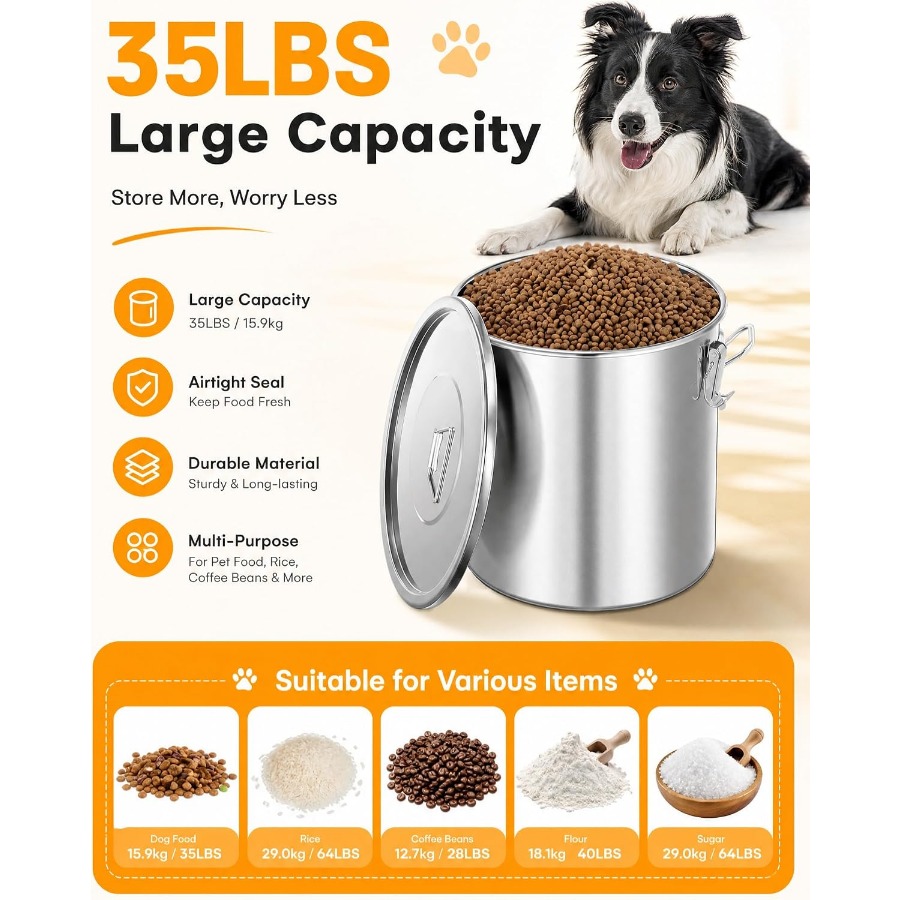 Герметичный контейнер из нержа – обзор и цена Food Storage Dog