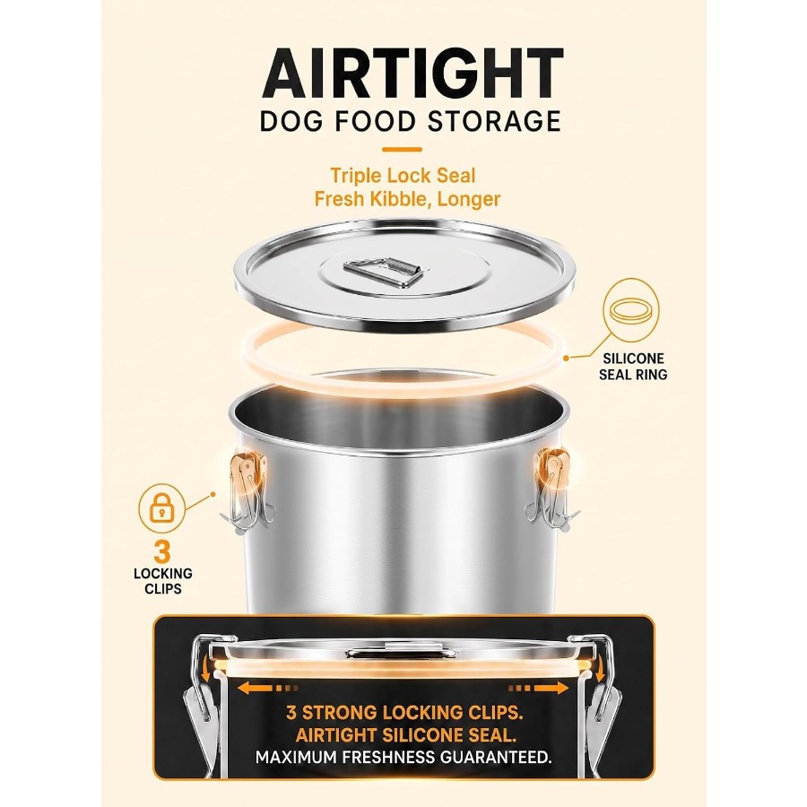 Герметичный контейнер из нержа – обзор и цена Food Storage Dog