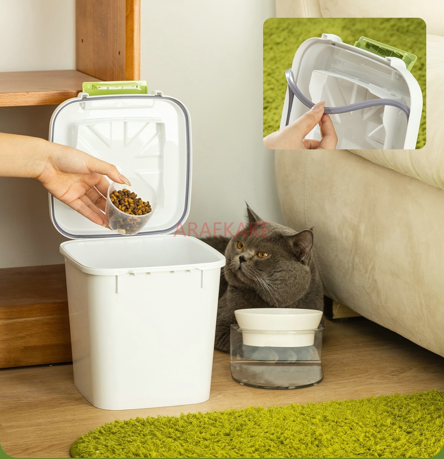 Ведро для корма для кошек, хра – обзор и цена Food Storage Dog