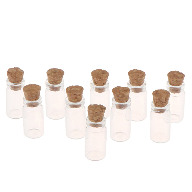 10 шт. миниатюрных стеклянных  – обзор и цена Food Storage Jars With Wooden Lids