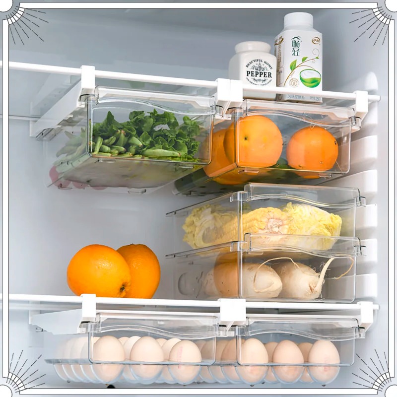 Прозрачный органайзер для фрук – обзор и цена Food Storage Drawer Organizer