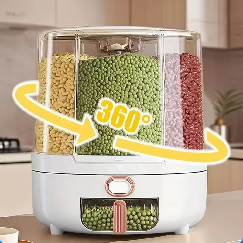 6 отделений 360 °   Вращающийс – обзор и цена Food Storage Organization