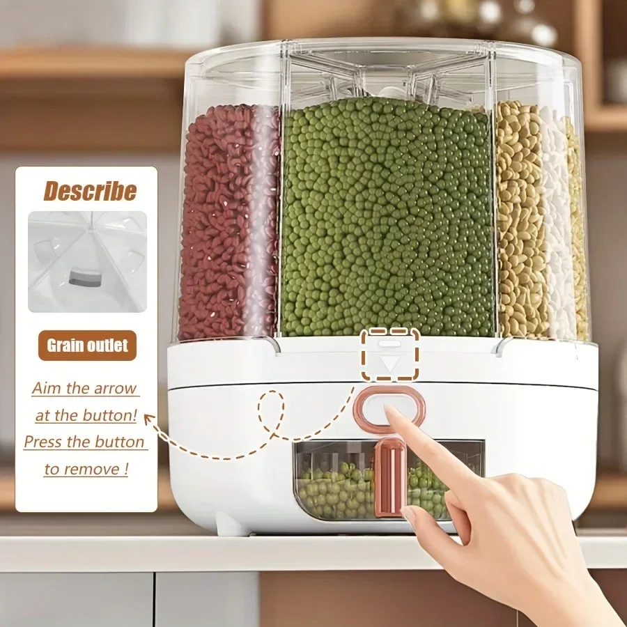 6 отделений 360 °   Вращающийс – обзор и цена Food Storage Organization