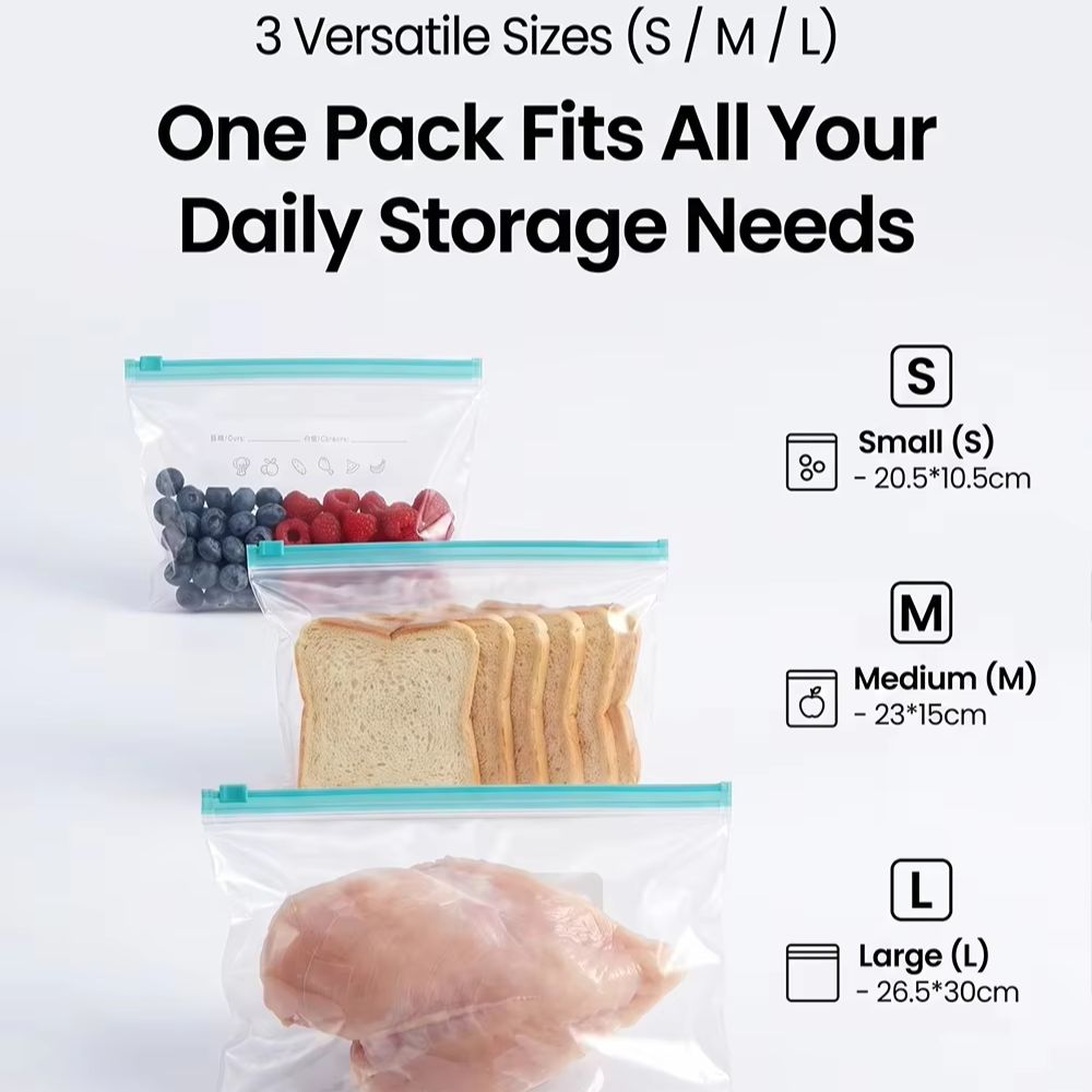 Пищевые пакеты на зип замке ут – обзор и цена Food Storage Zip Lock Bags