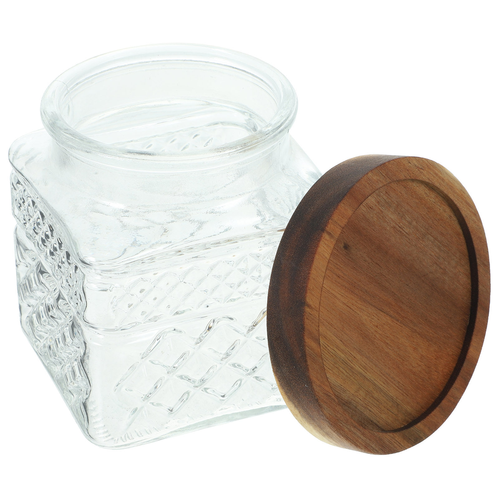 Стеклянная банка для хранения  – обзор и цена Food Storage Jars With Wooden Lids