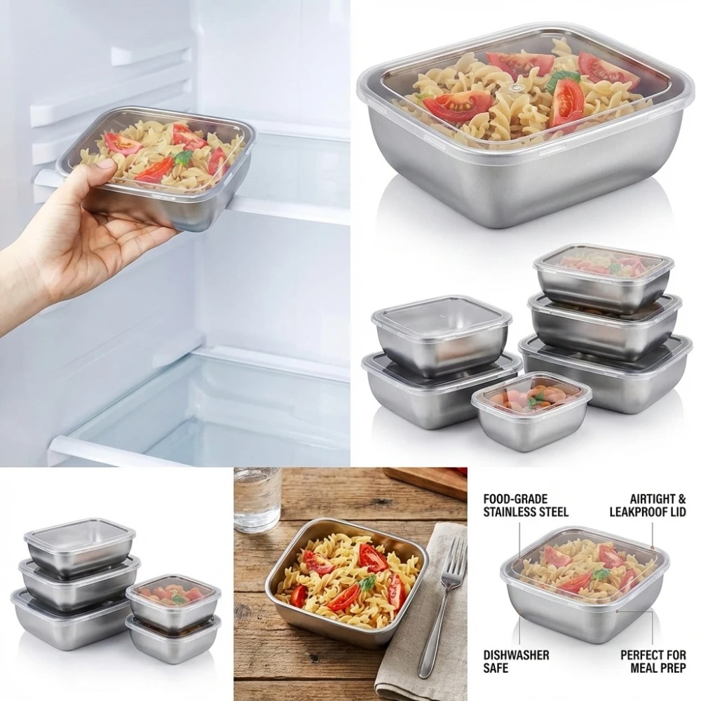 Набор из 6 герметичных контейн – обзор и цена Food Storage Drawer Organizer