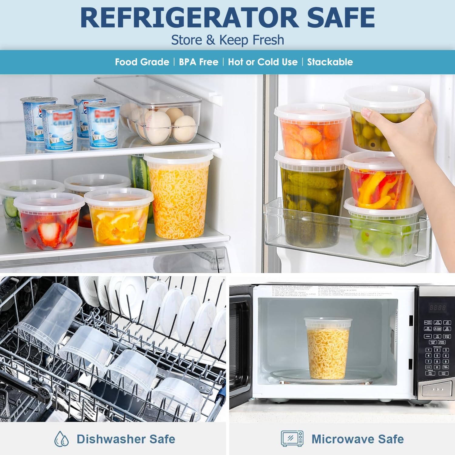 24 шт. контейнеры для хранения – обзор и цена Food Storage Jars Plastic