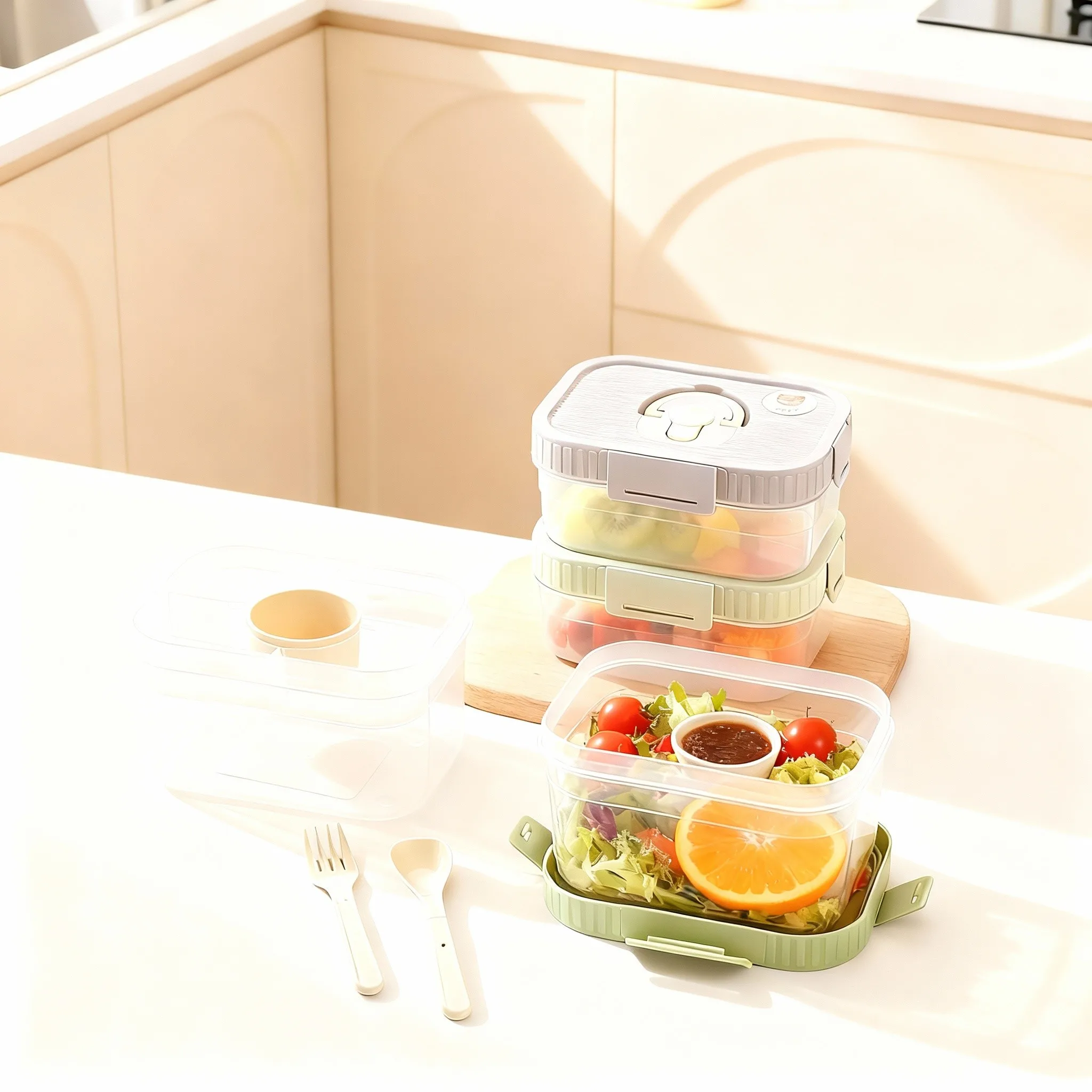 Портативный пластиковый ланч-б – обзор и цена Food Storage Box Large