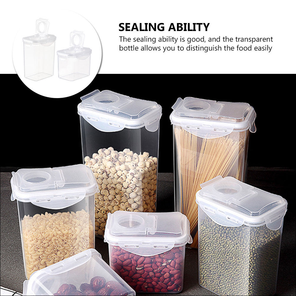 Набор из 2 прозрачных пластико – обзор и цена Food Storage Jars Plastic