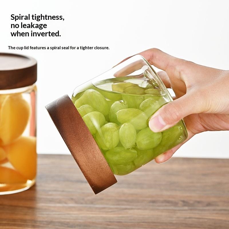 Герметичный контейнер для кофе – обзор и цена Food Storage Jars With Wooden Lids