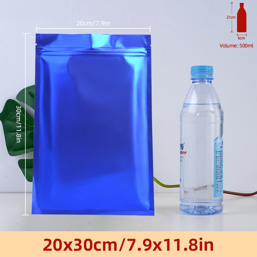 100 шт. матовых синих пакетов  – обзор и цена Food Storage Zipper Bags