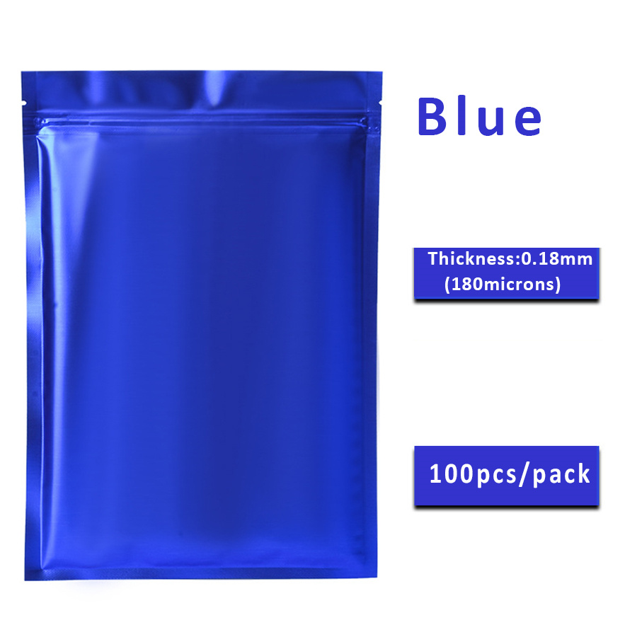 100 шт. матовых синих пакетов  – обзор и цена Food Storage Zipper Bags