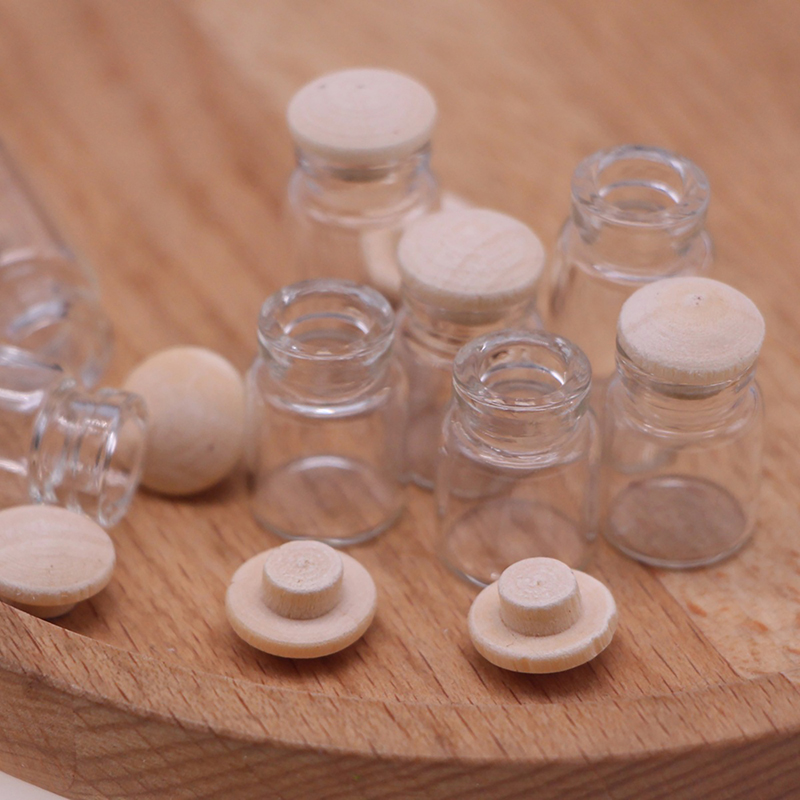 4 шт. 1:12 кукольный домик мин – обзор и цена Food Storage Jars With Wooden Lids