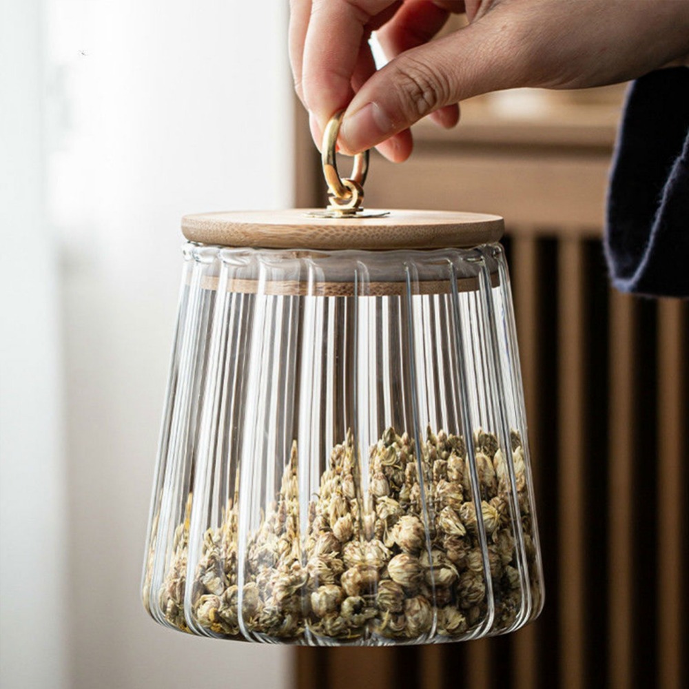 Контейнер для еды Кухонные бут – обзор и цена Food Storage Jars With Wooden Lids