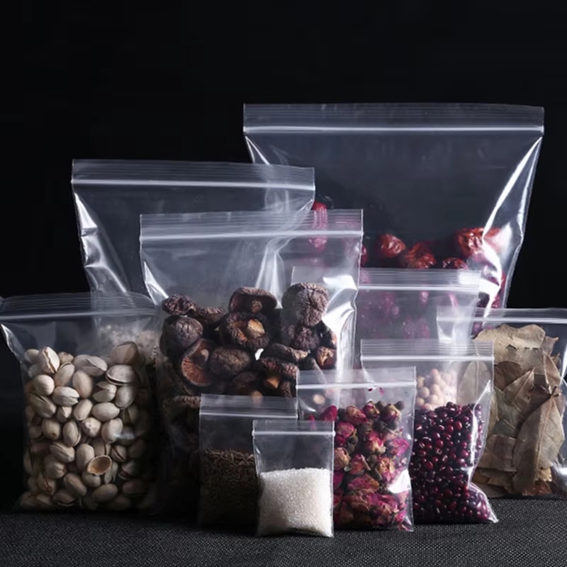 100 шт. прозрачных пакетов с з – обзор и цена Food Storage Zip Lock Bags