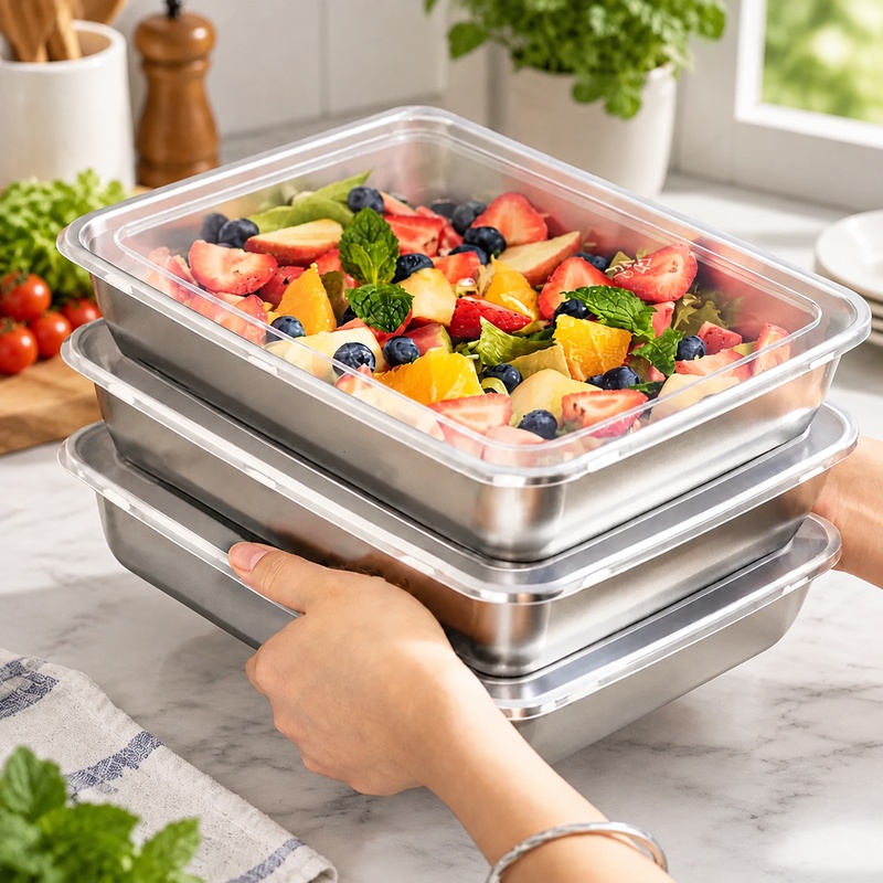 Набор из трех контейнеров для  – обзор и цена Food Storage Containers With Lids