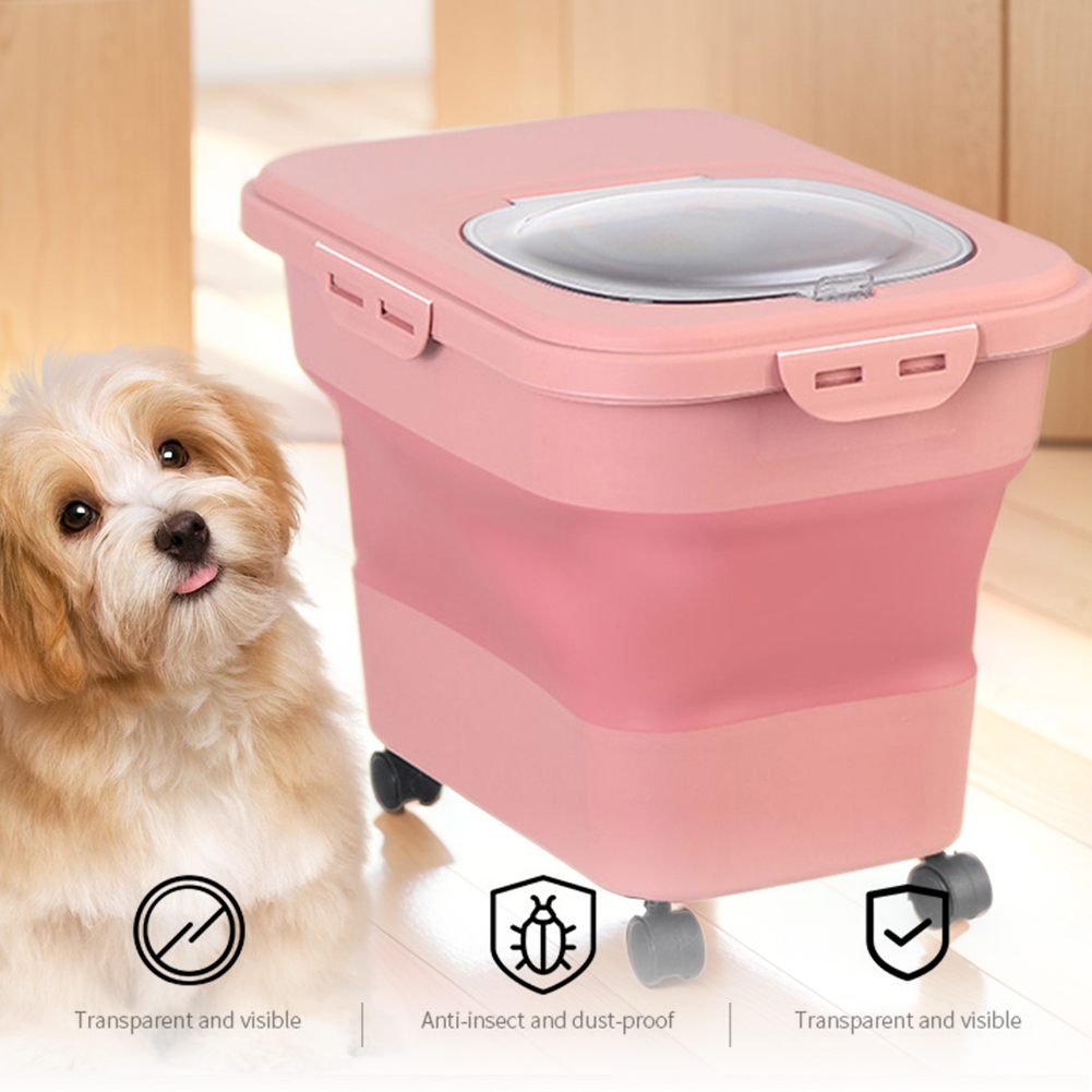 Складная коробка для сухого ко – обзор и цена Food Storage Dog